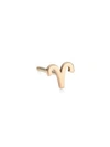 Zoë Chicco Itty Bitty 14k Yellow Gold Zodiac Sign Single Stud Earring In Aries