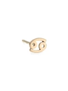 Zoë Chicco Itty Bitty 14k Yellow Gold Zodiac Sign Single Stud Earring In Cancer
