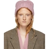 Ami Alexandre Mattiussi Cable Knit Beanie In 650 Rose