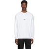 Msgm Printed Logo Jumper In 01 White