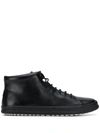 Camper Chasis High Top Sneaker In Black