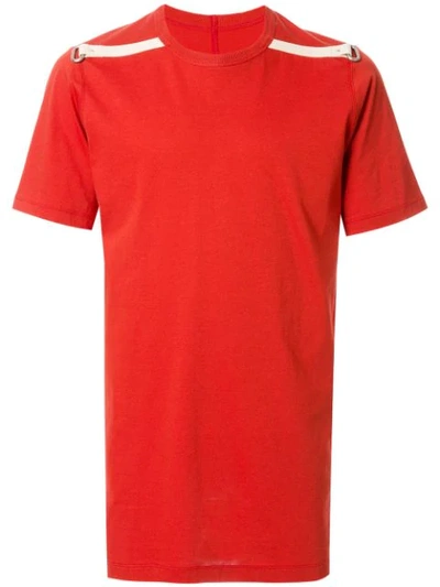 Rick Owens Short Sleeved Level T-shirt In Orange