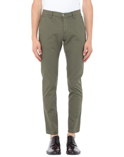 Grey Daniele Alessandrini Pants In Military Green