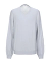 Malo Sweaters In Light Grey