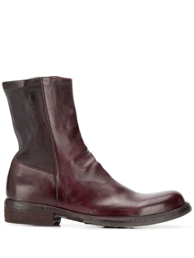 Officine Creative Hubble Boots In Red