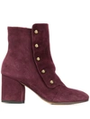Officine Creative Lou Ankle Boots In Red