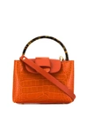 Nico Giani Micro Myria Tote Bag In Orange