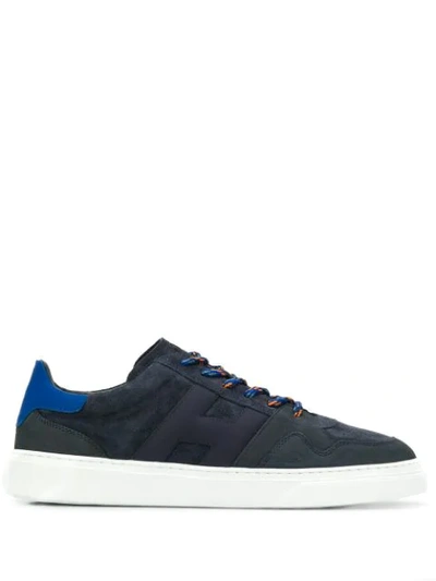 Hogan H365 Basket Basso Sneaker In Dark Blue