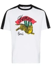 Kenzo Jumping Tiger Graphic T-shirt In White