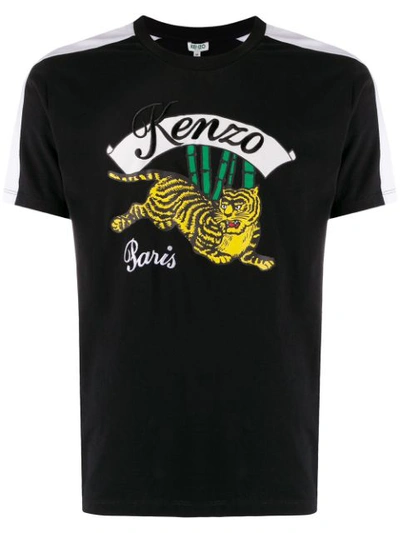 Kenzo Bamboo Tiger Slim T-shirt In Black