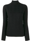 Blumarine Black Wool Turtleneck Sweater