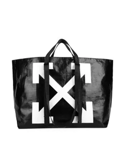 Off-white New Commercial Tote In Black White