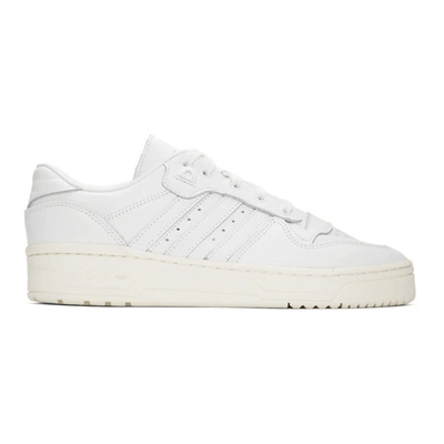 Adidas Originals Rivalry Low Sneakers In Triple White In Whiteoffwht