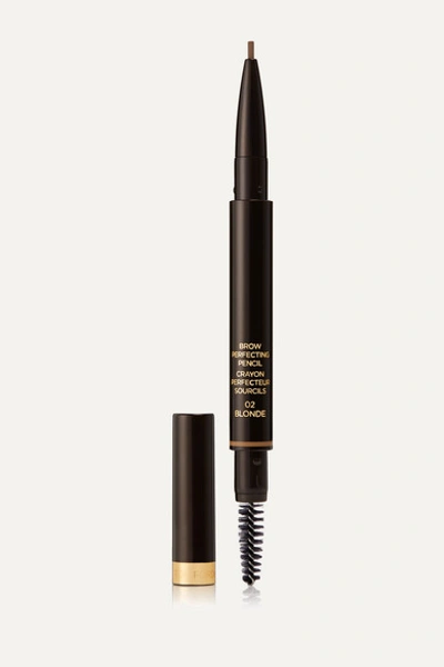 Tom Ford Brow Perfecting Pencil - Blonde 02 In Yellow
