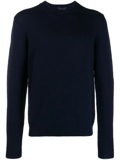 Roberto Collina Pullover Mit Rundem Ausschnitt In Blue