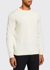 The Row Men's Benji Crewneck Cashmere Sweater In Cream