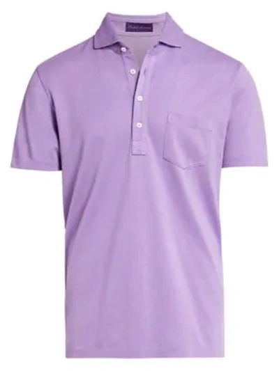 Ralph Lauren Men's Pocket Polo Shirt, Lavender In Pale Lavender