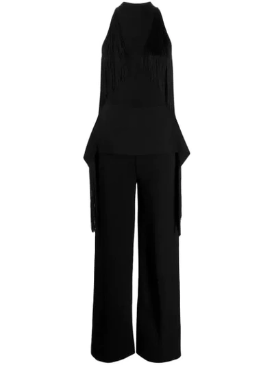Stella Mccartney All-in-one Compact Knit Jumpsuit In Black