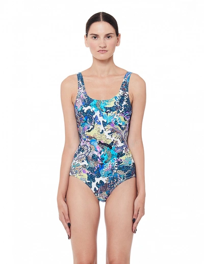 Mary Katrantzou Cale Printed Swimsuit In Multicolor