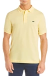 Lacoste L1212 Regular Fit Pique Polo In Napolitan Yellow