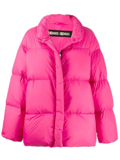 Ienki Ienki Logo Patch Padded Jacket In Pink