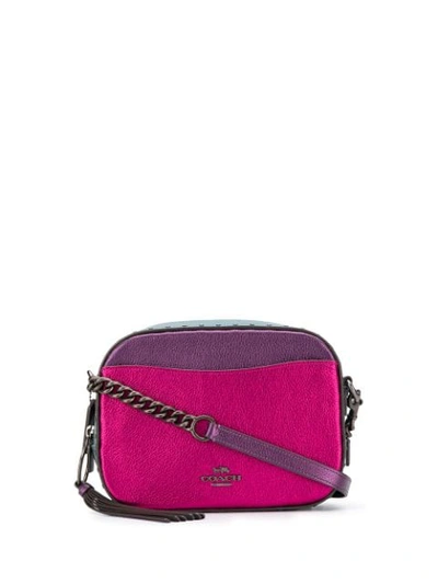 Coach Rivet Colour Blocked Crossbody Bag In Pink