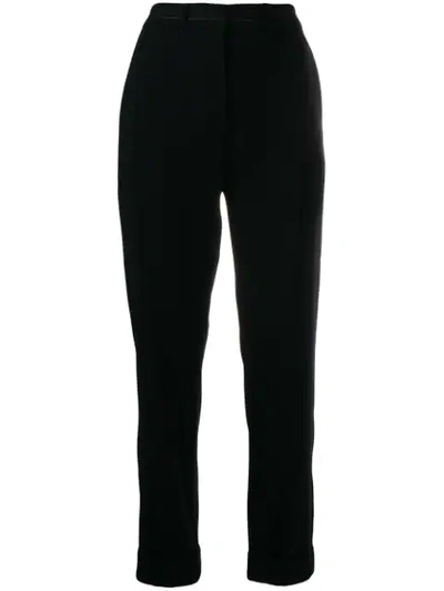 Kenzo High Waisted Tailored Trousers In Black