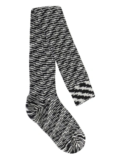 Missoni Socks In White And Black