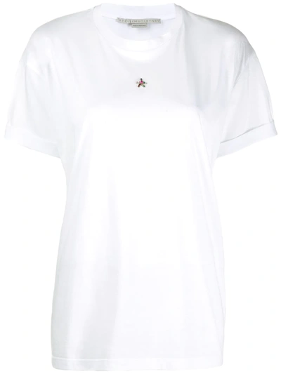 Stella Mccartney Crystal-embellished T-shirt In White