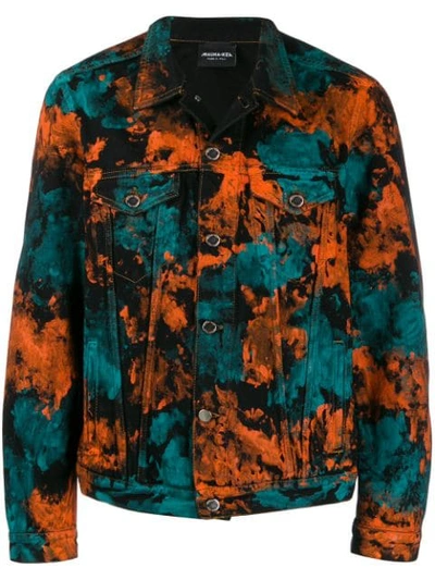 Mauna Kea Paint Printed Denim Jacket In Blue