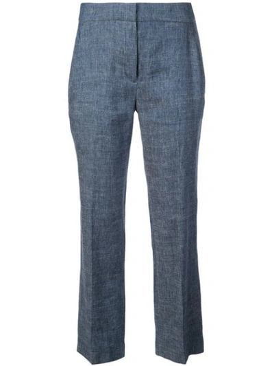 Elie Tahari Tailored Cropped Trousers In Blue