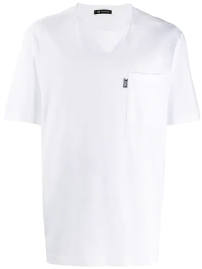 Versace Patch Pocket T-shirt In White