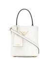 Prada Panier Tote Bag In White