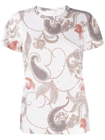 See By Chloé Paisley Print T-shirt In White
