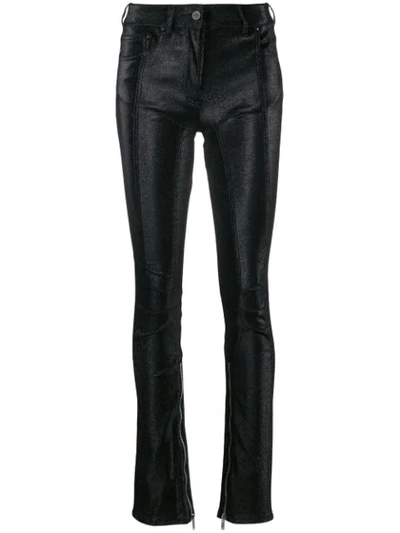 Palm Angels Skinny Trousers In Black