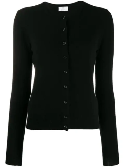 Allude Button-up Cardigan In Black