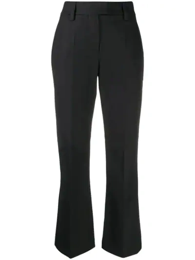 Brunello Cucinelli Flared Tailored Trousers In Black