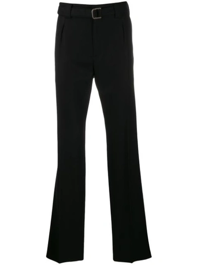 Valentino Belted Tailored Trousers In Black