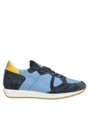 Philippe Model Sneakers In Slate Blue