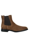Tod's Ankle Boots In Beige