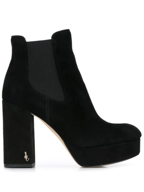 sam edelman abella platform suede booties