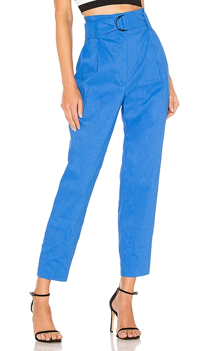 A.l.c Diego High Belted Waist Pants In Adriatic