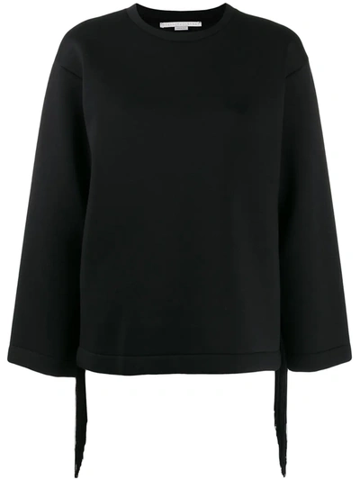 Stella Mccartney Fringe Detail Sweatshirt In Black
