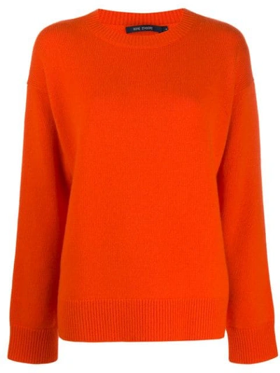 Sofie D'hoore Sweater L/s Round Neck Cashmere In Orange