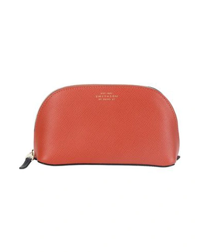 Smythson Beauty Cases In Rust