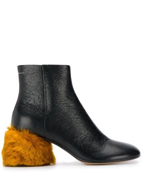 maison margiela fur boots