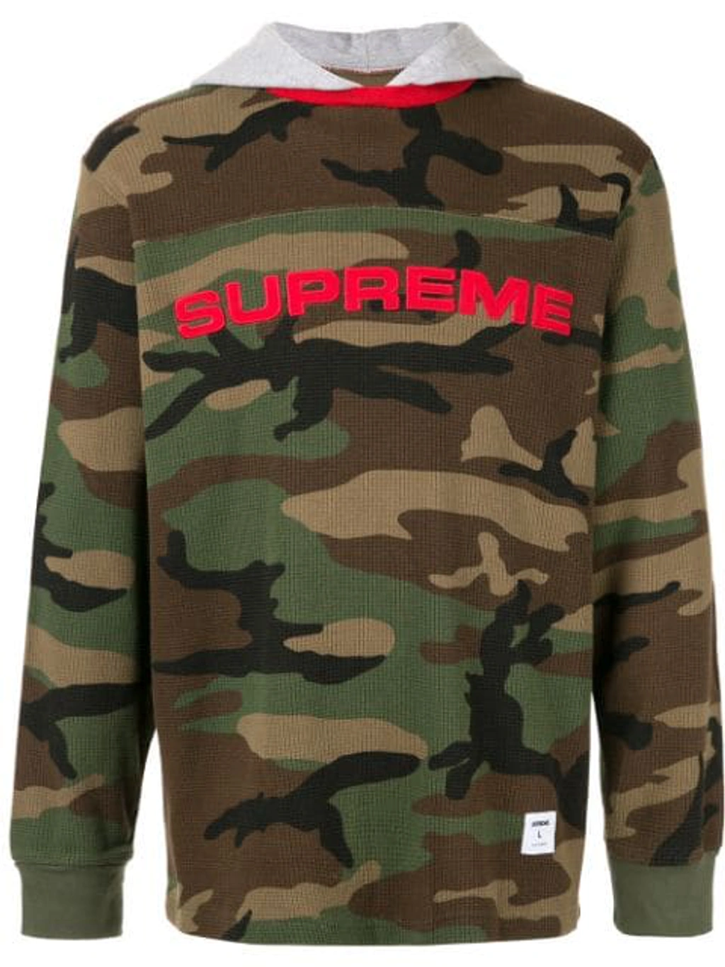 トップス Supreme Hooded Waffle Ringer camo Supreme Hooded Waffle Ringer Woodland Camo FW17 NWT Sz M | eBay