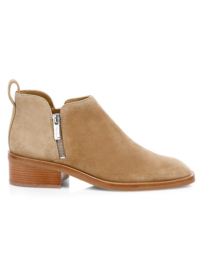 3.1 Phillip Lim Alexa Suede Ankle Boots In Tobacco