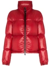 Moncler Short Puffer Jacket - Red