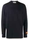 Heron Preston Contrast Neckline Jumper In Black